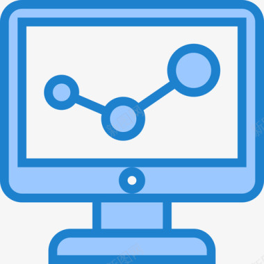 数据数据和网络管理5蓝色图标图标