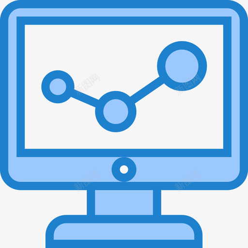 数据数据和网络管理5蓝色图标svg_新图网 https://ixintu.com 数据 网络管理 蓝色