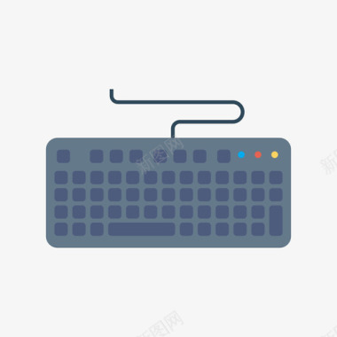 键盘家用设备和电器5扁平图标图标