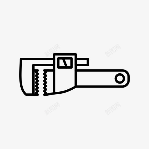 扳手设备维修图标svg_新图网 https://ixintu.com 工具 扳手 结构 维修 设备