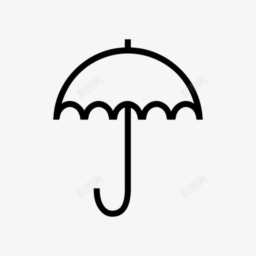 雨伞物流配送保护图标svg_新图网 https://ixintu.com 下雨 保护 物流配送 象征 雨伞