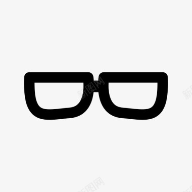 眼镜镜框光学眼镜图标图标