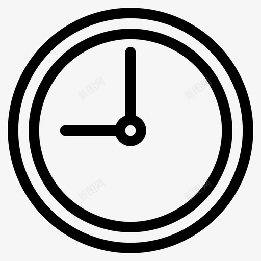 钟小时秒表图标svg_新图网 https://ixintu.com 小时 时间 秒表