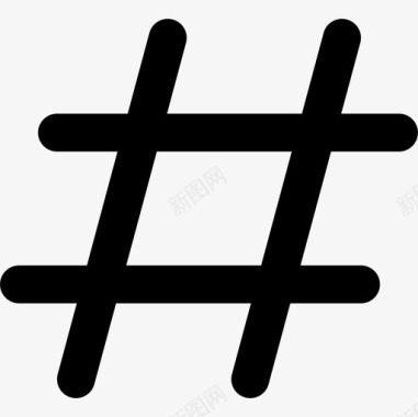 Hashtag文本编辑器36填充图标图标