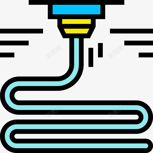 3d打印机网页和平面1线性颜色图标svg_新图网 https://ixintu.com 3d 平面设计 打印机 线性 网页 颜色