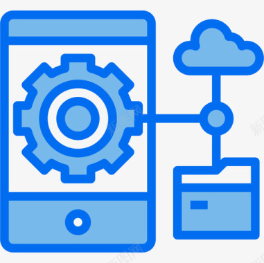 数据大数据43蓝色图标图标