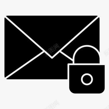 电子邮件电子邮件锁定受保护的邮件图标图标