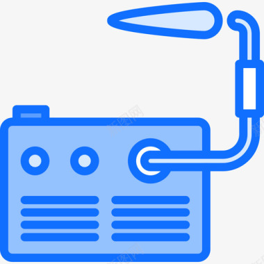 焊接水管工14蓝色图标图标