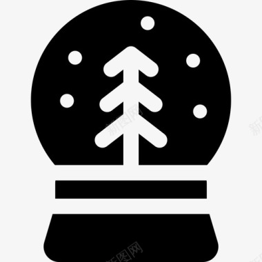 雪球圣诞318填充图标图标