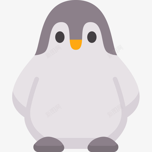 企鹅动物54扁平图标svg_新图网 https://ixintu.com 企鹅 动物 扁平