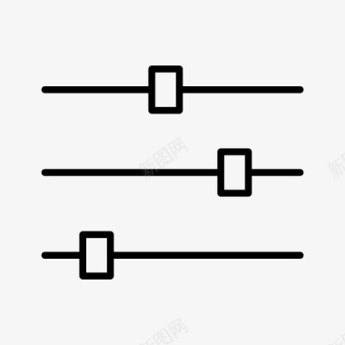 均衡器设置滑块图标图标