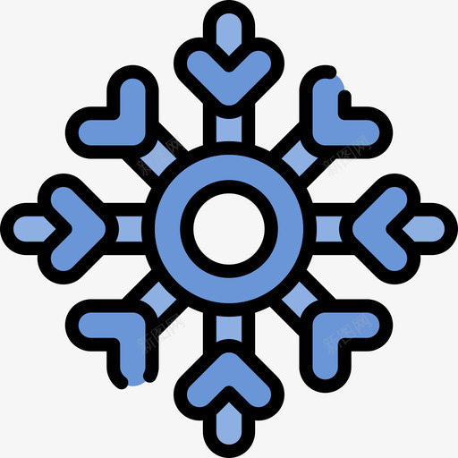雪花俄罗斯15线形颜色图标svg_新图网 https://ixintu.com 俄罗斯 线形 雪花 颜色