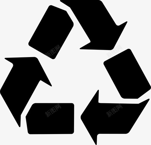回收生态再利用图标svg_新图网 https://ixintu.com 再利用 回收 生态 酒店 餐厅
