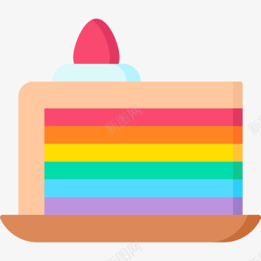 蛋糕世界骄傲日7平铺图标图标