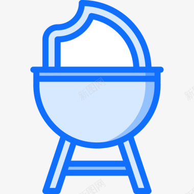 火烧烤28蓝色图标图标