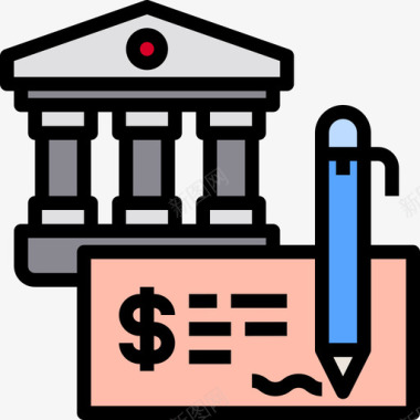 Bankbanking88线性颜色图标图标