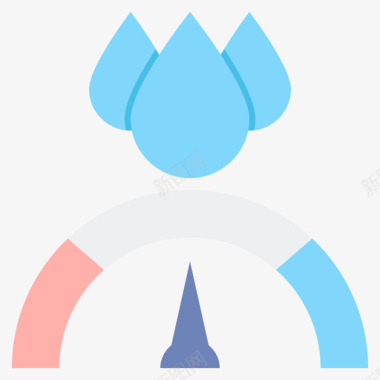 湿度223天气平坦图标图标