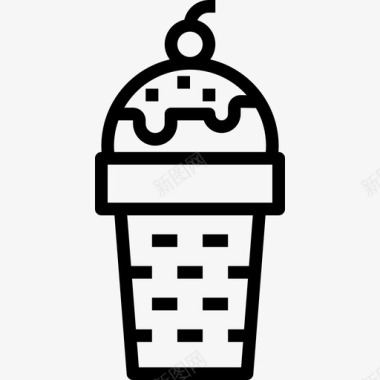 冰淇淋88号餐厅直系图标图标