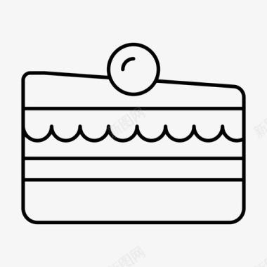 蛋糕面包房咖啡馆图标图标