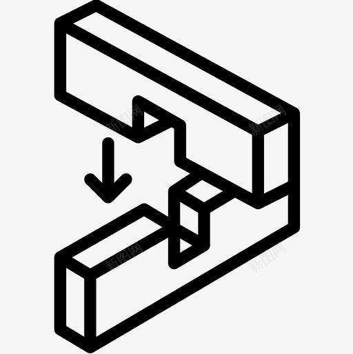 建筑和工具木工4线性图标svg_新图网 https://ixintu.com 工具 建筑 木工 线性