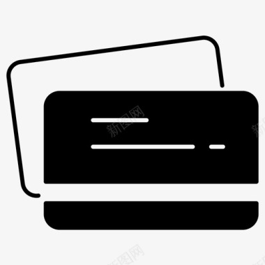 信用卡atm卡钱图标图标