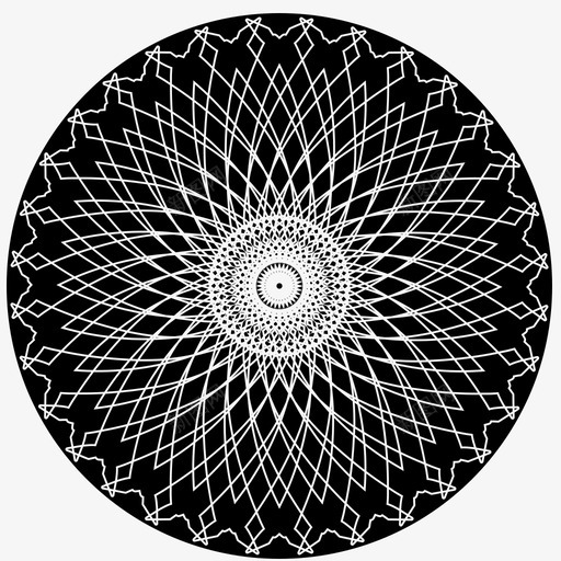 抽象的花抽象的花花填充圆图标svg_新图网 https://ixintu.com 伊斯兰 创作 填充 抽象 曼陀罗 艺术 装饰