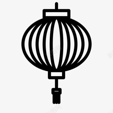 灯笼庆祝中国图标图标
