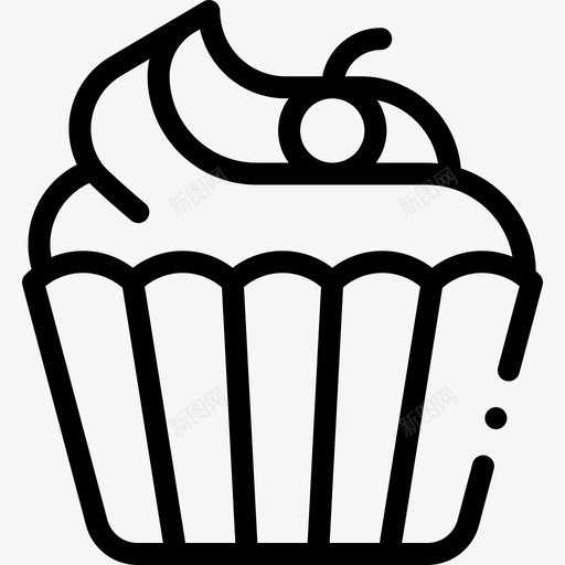 纸杯蛋糕夏季食品和饮料3直系图标svg_新图网 https://ixintu.com 夏季 直系 纸杯 蛋糕 食品 饮料