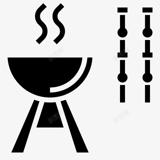 烧烤野餐67填充图标svg_新图网 https://ixintu.com 填充 烧烤 野餐