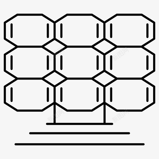 太阳能电池板电力工业能源图标svg_新图网 https://ixintu.com 太阳能 生产 电力 电力工业 电池板 电站 能源