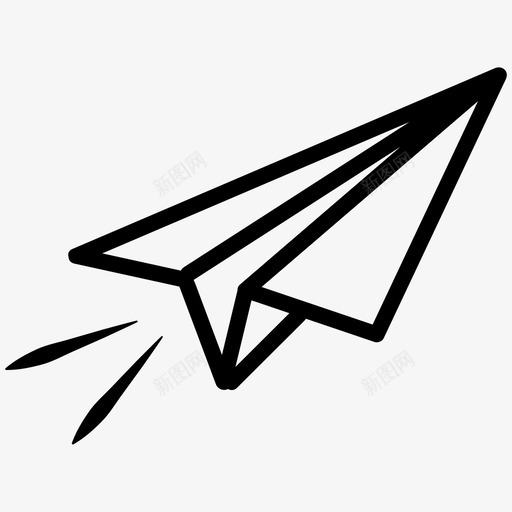 创意交付飞行图标svg_新图网 https://ixintu.com 交付 创意 战略 纸张 飞机 飞行