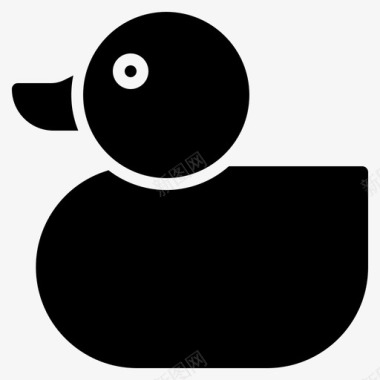橡皮鸭婴儿儿童图标图标