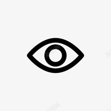 眼睛视野视力图标图标