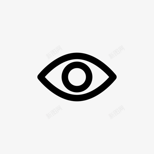 眼睛视野视力图标svg_新图网 https://ixintu.com 应用 眼睛 视力 视野