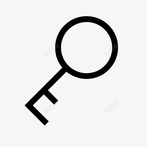 钥匙开锁图标svg_新图网 https://ixintu.com 开锁 钥匙