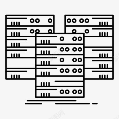 数据中心中心数据库图标图标