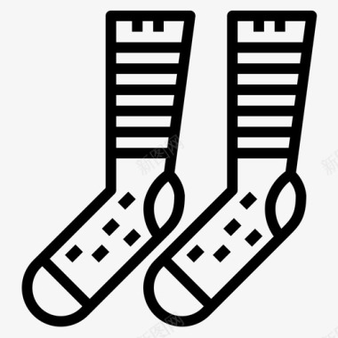 袜子冬季122直纹图标图标