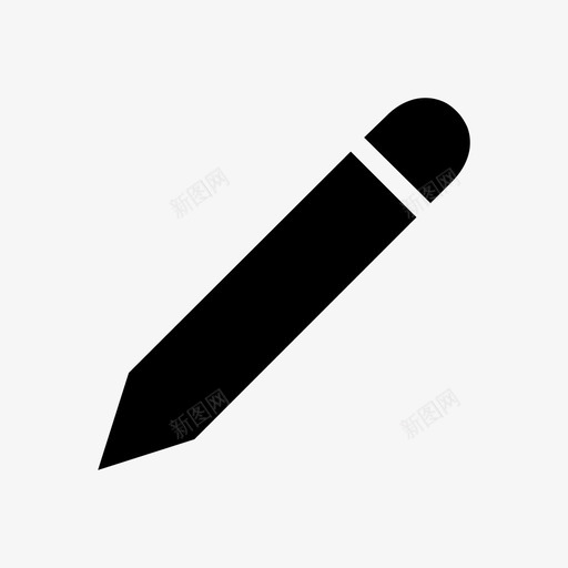铅笔美术学校图标svg_新图网 https://ixintu.com 写字 学校 橡皮擦 美术 铅笔