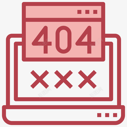 错误404编程84其他图标svg_新图网 https://ixintu.com 其他 编程 错误