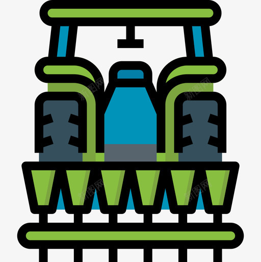 播种机农场50线性颜色图标svg_新图网 https://ixintu.com 农场 播种机 线性 颜色