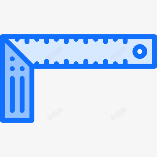 尺子工具63蓝色图标svg_新图网 https://ixintu.com 尺子 工具 蓝色