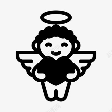 丘比特天使小天使图标图标