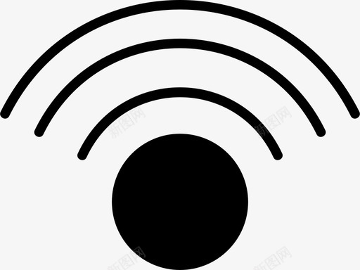 信号源rss图标svg_新图网 https://ixintu.com rss wifi 信号 共享 发射机