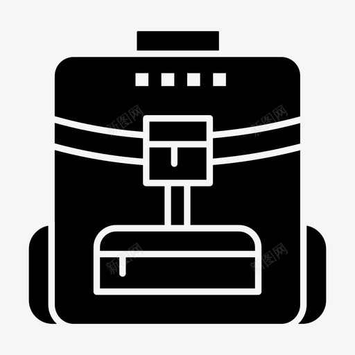 包背包学校图标svg_新图网 https://ixintu.com 力量 学校 教育 服务 现代 知识 背包