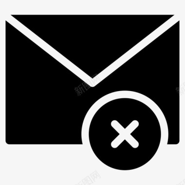 消息失败电子邮件信件图标图标