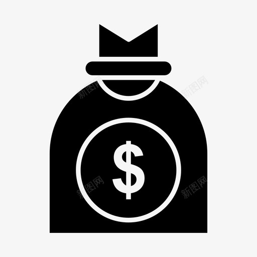 资金业务钱袋图标svg_新图网 https://ixintu.com 业务 开发 资金 钱袋 项目管理 风险投资