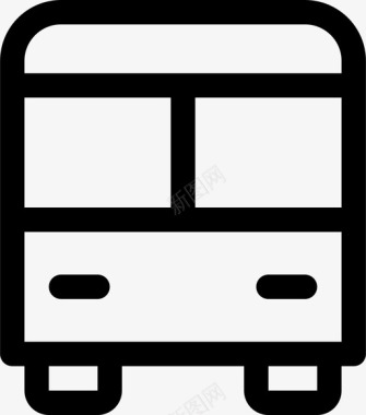 公共汽车城市公共交通图标图标