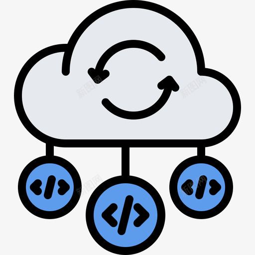 云开发者7颜色图标svg_新图网 https://ixintu.com 开发者 颜色