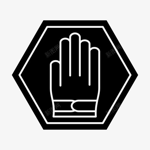 停车手标志图标svg_新图网 https://ixintu.com 交通 停车 建筑 施工 标志 警告