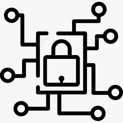 专用网络安全图标svg_新图网 https://ixintu.com 专用 安全 技术 网络 软件